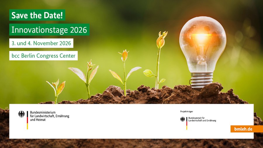 Veranstaltungsankündigung: DIe Innovationstage 2026 finden am 3. und 4. November 2026 im bcc Berlin Congress Center in Berlin statt. © U2M Brand – stock.adobe.com/BLE