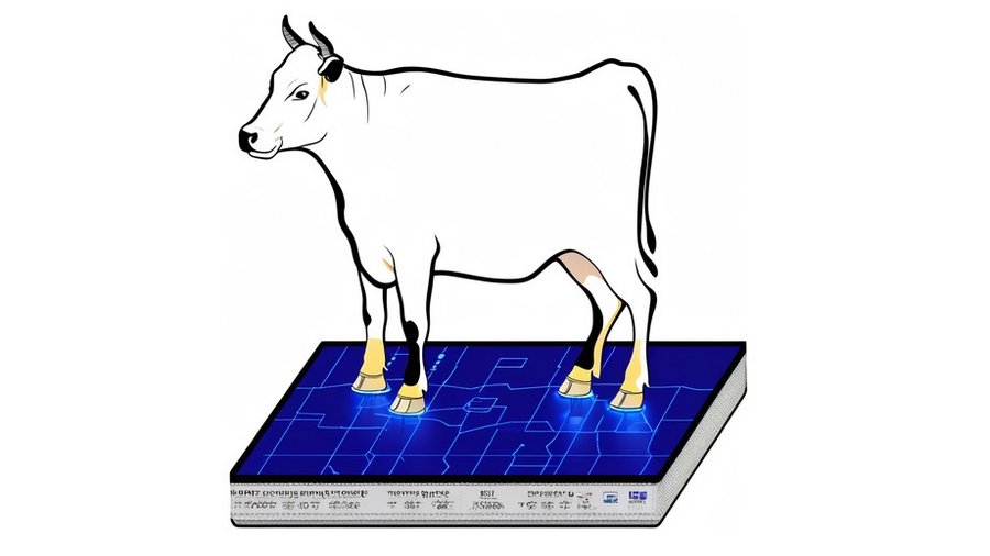 Logo des Projekts TreFKla, Kuh auf einer Messmatte © neowistra GmbH